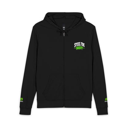 Signature Core Collection- Respect the Grind,Jersey Full-Zip Hoodie