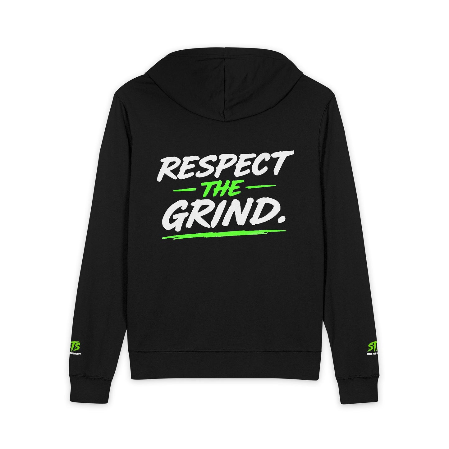 Signature Core Collection- Respect the Grind,Jersey Full-Zip Hoodie