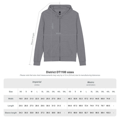 Signature Core Collection- Respect the Grind,Jersey Full-Zip Hoodie