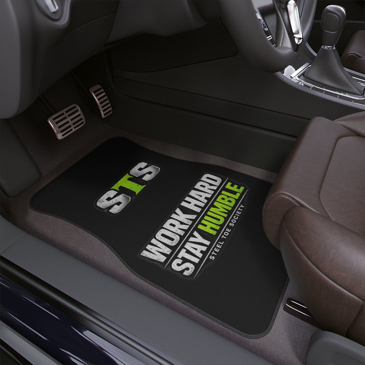 Signature Core Collection- Work Hard, Stay Humble,Car Floor Mats, 1pc
