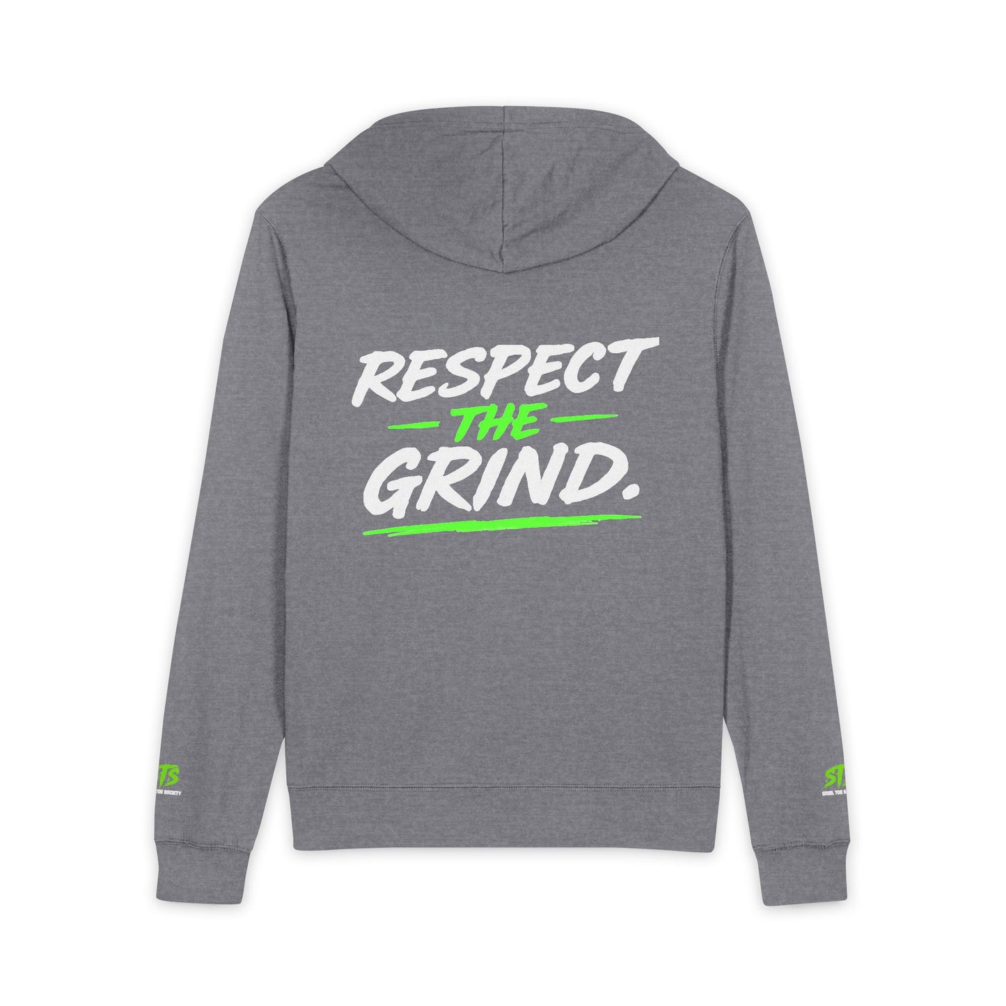 Signature Core Collection- Respect the Grind,Jersey Full-Zip Hoodie