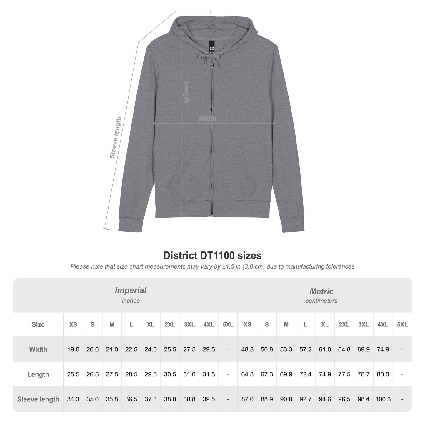 Signature Core Collection- Respect the Grind,Jersey Full-Zip Hoodie