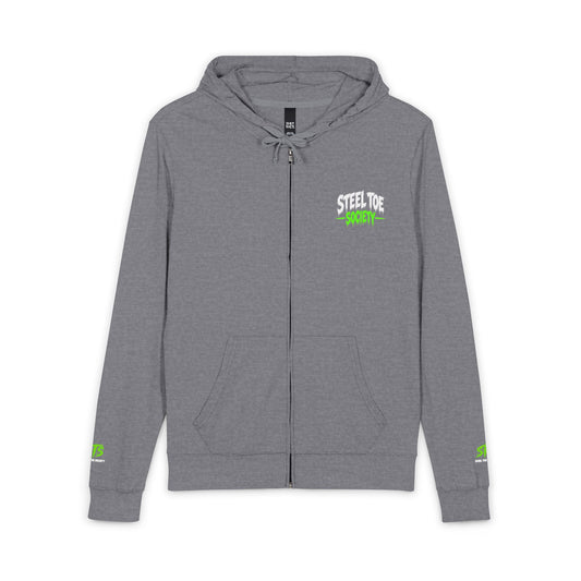 Signature Core Collection- Respect the Grind,Jersey Full-Zip Hoodie